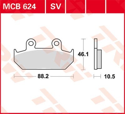 TRW Lucas Scheiben Bremsbelag MCB624