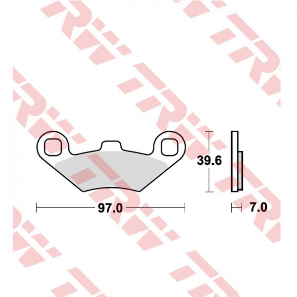 TRW Lucas Scheiben Bremsbelag MCB874SRM