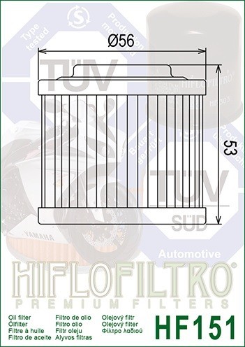 Hiflo Ölfliter HF151