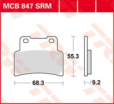 TRW Lucas Scheiben Bremsbelag MCB847SRM