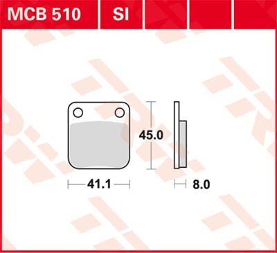 TRW Lucas Scheiben Bremsbelag MCB510SI