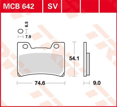 TRW Lucas Scheiben Bremsbelag MCB642