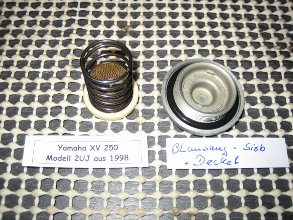 Yamaha XV 250 2UJ Ölansaugsieb und Deckel