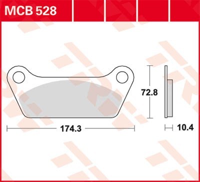 TRW Lucas Scheiben Bremsbelag MCB528