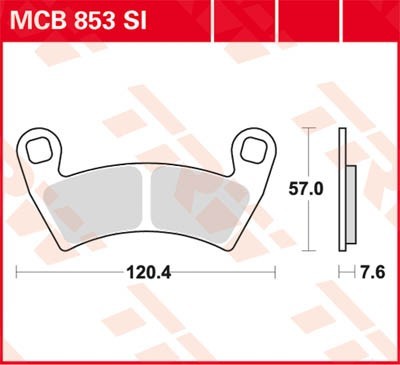 TRW Lucas Scheiben Bremsbelag MCB853SI