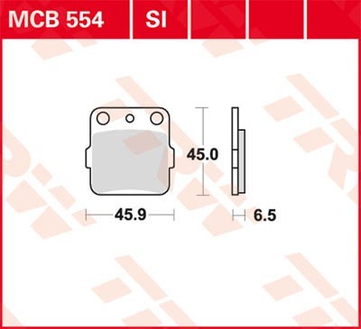 TRW Lucas Scheiben Bremsbelag MCB554SI