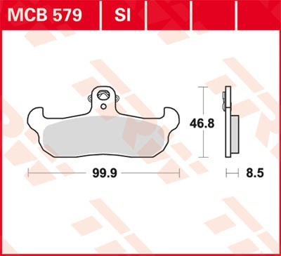 TRW Lucas Scheiben Bremsbelag MCB579