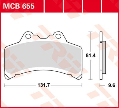 TRW Lucas Scheiben Bremsbelag MCB655