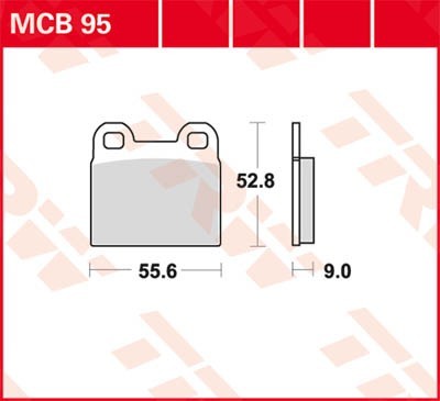 TRW Lucas Scheiben Bremsbelag MCB95