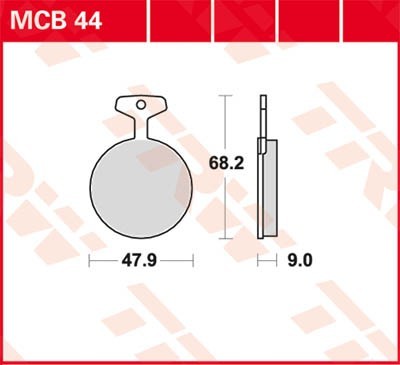 TRW Lucas Scheiben Bremsbelag MCB44