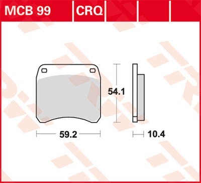 TRW Lucas Scheiben Bremsbelag MCB99