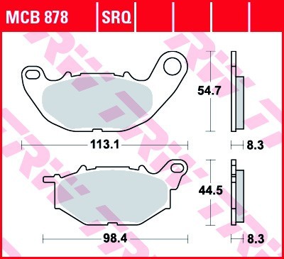 TRW Lucas Scheiben Bremsbelag MCB878