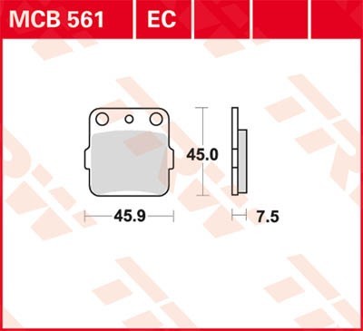 TRW Lucas Scheiben Bremsbelag MCB561