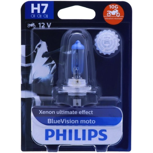 H7 PHILIPS BlueVision Moto - ultimativer Xenon-Effekt
