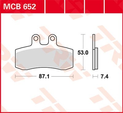 TRW Lucas Scheiben Bremsbelag MCB652