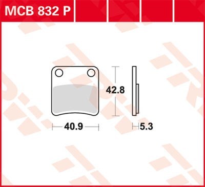 TRW Lucas Scheiben Bremsbelag MCB832P