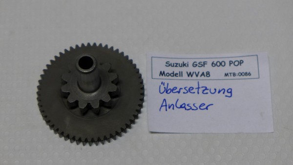 Suzuki GSF 600 WVA8 Motorteile Übersetzung Anlasser