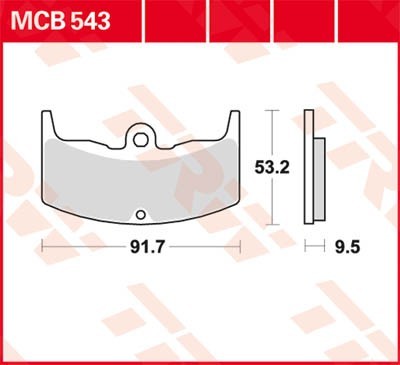 TRW Lucas Scheiben Bremsbelag MCB543