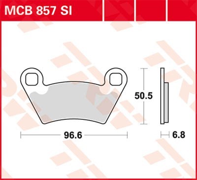 TRW Lucas Scheiben Bremsbelag MCB857SI