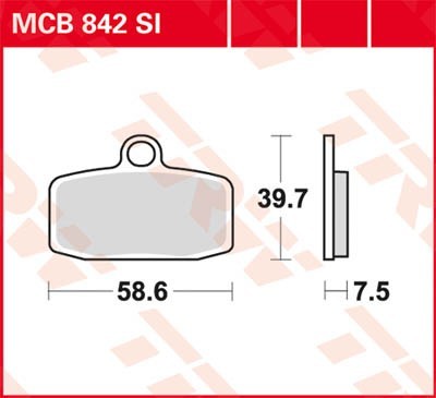 TRW Lucas Scheiben Bremsbelag MCB842SI