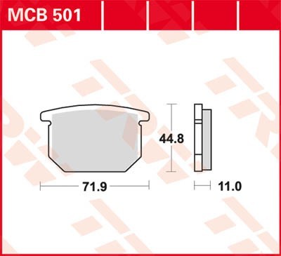 TRW Lucas Scheiben Bremsbelag MCB501