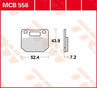 TRW Lucas Scheiben Bremsbelag MCB556