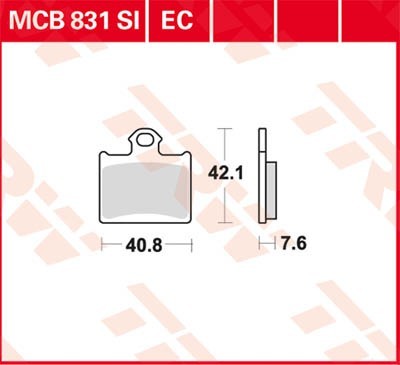 TRW Lucas Scheiben Bremsbelag MCB831EC