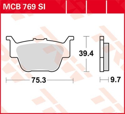 TRW Lucas Scheiben Bremsbelag MCB769SI