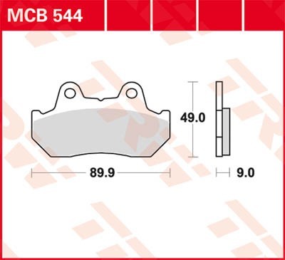 TRW Lucas Scheiben Bremsbelag MCB544