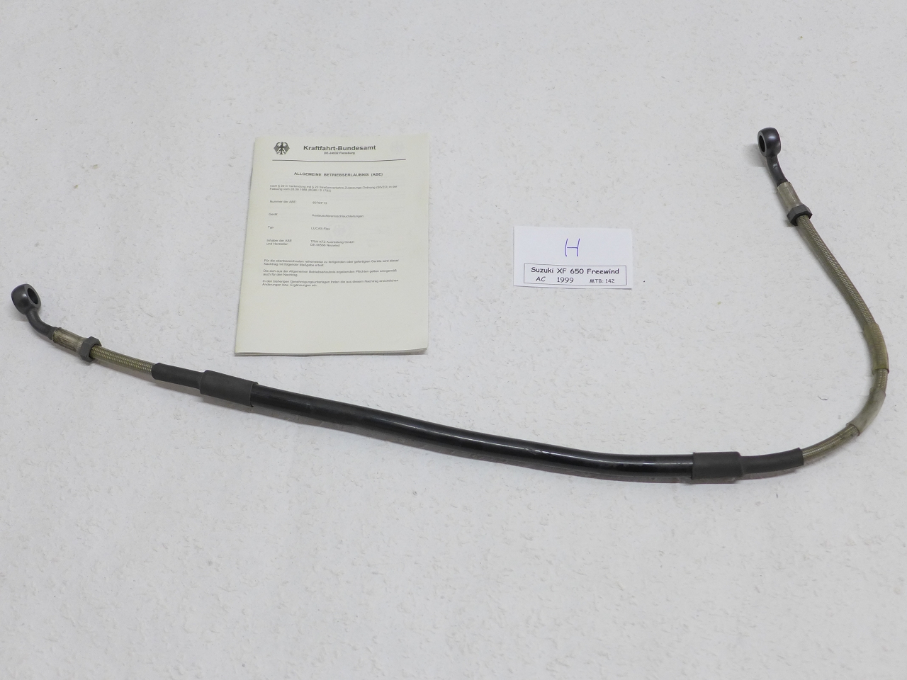 Bremsleitung Stahlflex 105cm Für Scheibenbremse Vorn Für GY6 - BT12268