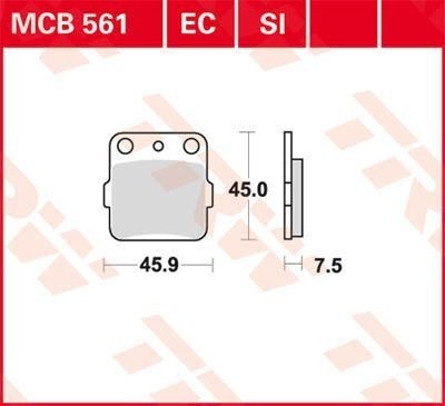 TRW Lucas Scheiben Bremsbelag MCB561SI