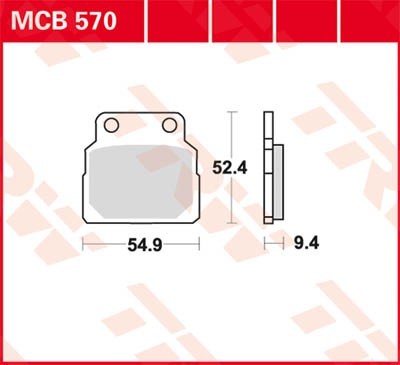 TRW Lucas Scheiben Bremsbelag MCB570