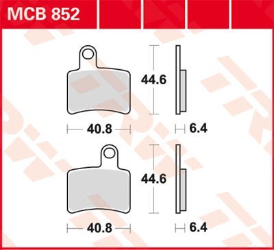 TRW Lucas Scheiben Bremsbelag MCB852