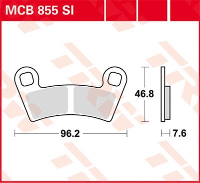 TRW Lucas Scheiben Bremsbelag MCB855SI