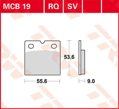 TRW Lucas Scheiben Bremsbelag MCB19RQ