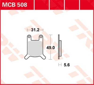 TRW Lucas Scheiben Bremsbelag MCB508