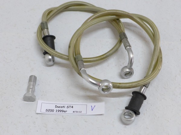 Ducati ST4 S200 Bremsleitungen Stahlflex vorn