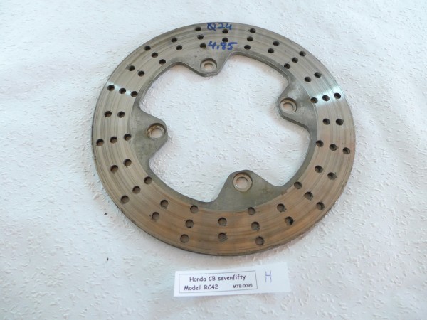 Honda CB 750 RC42 Sevenfifty Bremsscheibe hinten ~4,85mm