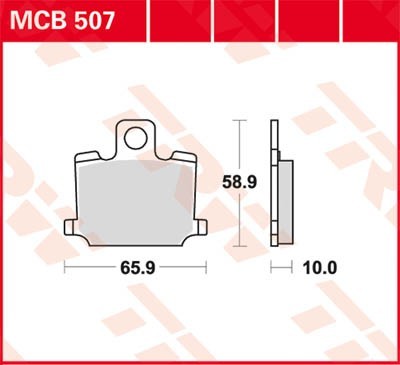 TRW Lucas Scheiben Bremsbelag MCB507