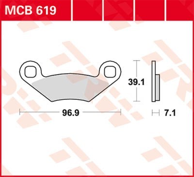 TRW Lucas Scheiben Bremsbelag MCB619