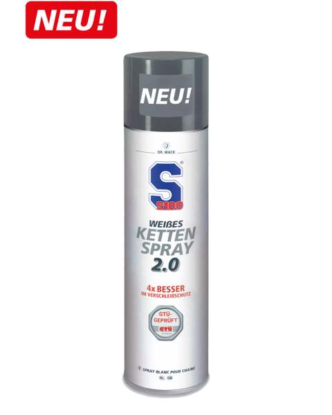 S100 Weisses Kettenspray 2.0 NEU 400 ml