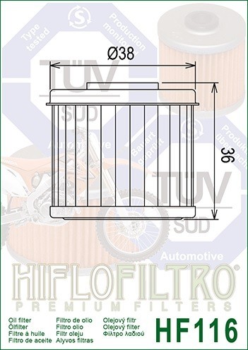 Hiflo Ölfliter HF116