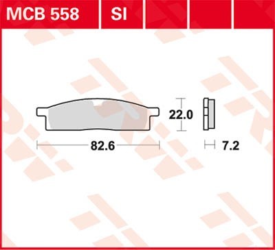 TRW Lucas Scheiben Bremsbelag MCB558SI