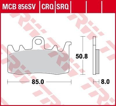 TRW Lucas Scheiben Bremsbelag MCB856CRQ