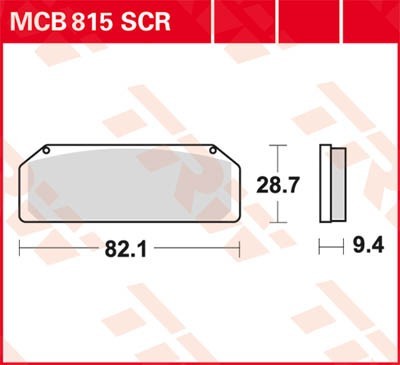 TRW Lucas Scheiben Bremsbelag MCB815SCR