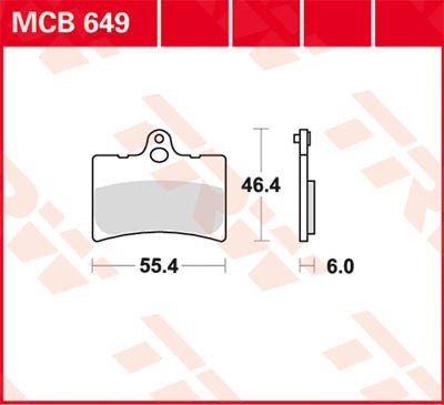 TRW Lucas Scheiben Bremsbelag MCB649