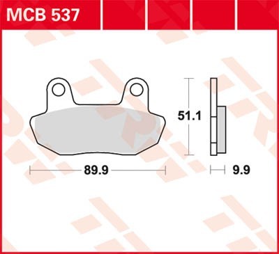 TRW Lucas Scheiben Bremsbelag MCB537