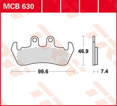 TRW Lucas Scheiben Bremsbelag MCB630