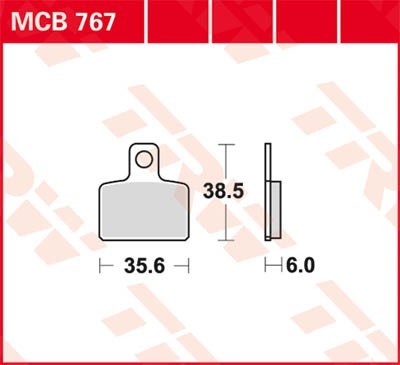 TRW Lucas Scheiben Bremsbelag MCB767