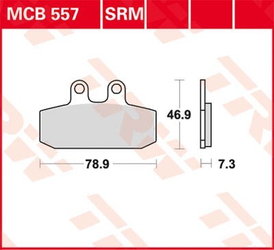 TRW Lucas Scheiben Bremsbelag MCB557SRM